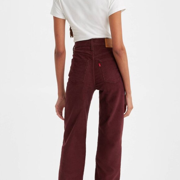 Levi's Ribcage Straight Ankle Corduroy Crop Size 26 - Picture 1 of 4